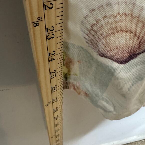 ZARA Women’s Printed Skinny Jeans Pants Size 2 Pastel Seashell Abstract Boho - Picture 4 of 9